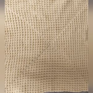 Waffle baby blanket